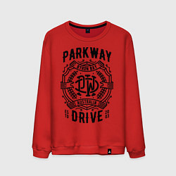 Свитшот хлопковый мужской Parkway Drive: Australia, цвет: красный