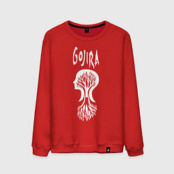 Свитшот хлопковый мужской Gojira, цвет: красный