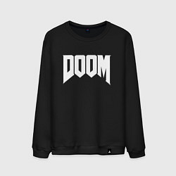 Свитшот хлопковый мужской DOOM, цвет: черный