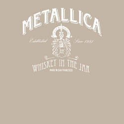 Свитшот хлопковый мужской Metallica: Whiskey in the Jar, цвет: миндальный — фото 2