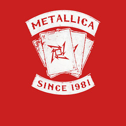 Свитшот хлопковый мужской Metallica Since 1981, цвет: красный — фото 2