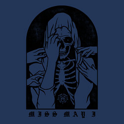 Свитшот хлопковый мужской Miss May I, цвет: тёмно-синий — фото 2