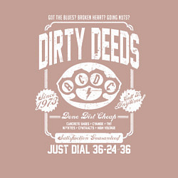 Свитшот хлопковый мужской AC/DC: Dirty Deeds, цвет: пыльно-розовый — фото 2