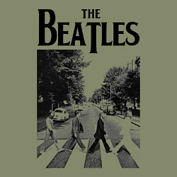 Свитшот хлопковый мужской The Beatles: Mono Abbey Road, цвет: авокадо — фото 2