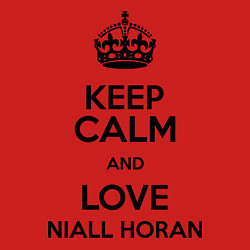 Свитшот хлопковый мужской Keep Calm & Love Niall Horan, цвет: красный — фото 2