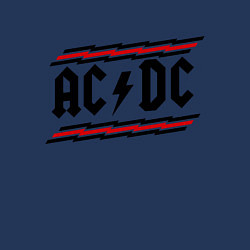 Свитшот хлопковый мужской AC/DC Voltage, цвет: тёмно-синий — фото 2