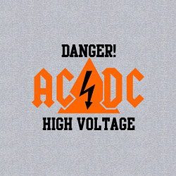 Свитшот хлопковый мужской AC/DC: High Voltage, цвет: меланж — фото 2