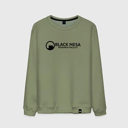 Свитшот хлопковый мужской Black Mesa: Research Facility, цвет: авокадо