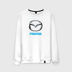 Свитшот хлопковый мужской MAZDA, цвет: белый