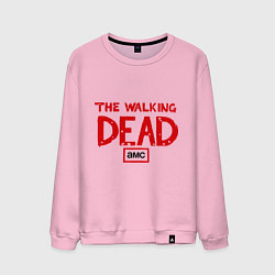 Свитшот хлопковый мужской The walking Dead AMC, цвет: светло-розовый