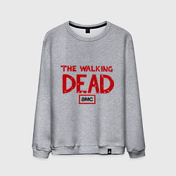 Свитшот хлопковый мужской The walking Dead AMC, цвет: меланж