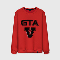 Свитшот хлопковый мужской GTA 5, цвет: красный
