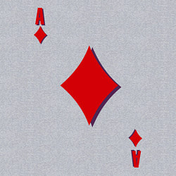 Свитшот хлопковый мужской Бубновый туз, цвет: меланж — фото 2