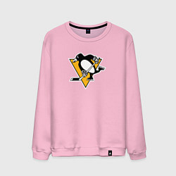 Свитшот хлопковый мужской Pittsburgh Penguins: Evgeni Malkin, цвет: светло-розовый