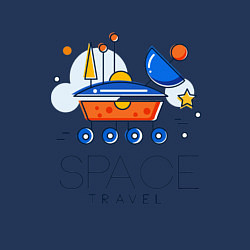 Свитшот хлопковый мужской Space Travel, цвет: тёмно-синий — фото 2