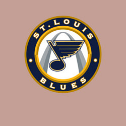 Свитшот хлопковый мужской St Louis Blues, цвет: пыльно-розовый — фото 2