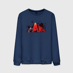 Свитшот хлопковый мужской Ant-man цвета тёмно-синий — фото 1