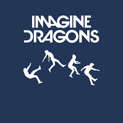 Свитшот хлопковый мужской IMAGINE DRAGONS, цвет: тёмно-синий — фото 2