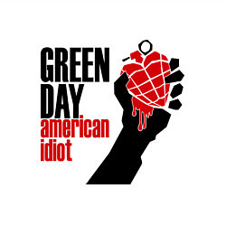 Свитшот хлопковый мужской Green Day: American idiot, цвет: белый — фото 2