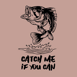 Свитшот хлопковый мужской Catch me if you can, цвет: пыльно-розовый — фото 2