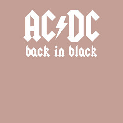 Свитшот хлопковый мужской ACDC BACK IN BLACK, цвет: пыльно-розовый — фото 2