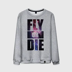 Мужской свитшот Fly or Die: Space