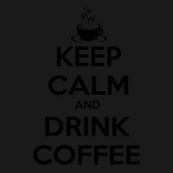 Свитшот хлопковый мужской Keep Calm & Drink Coffee, цвет: черный — фото 2