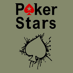 Свитшот хлопковый мужской Poker Stars, цвет: авокадо — фото 2