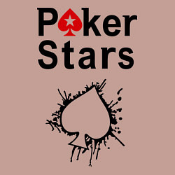 Свитшот хлопковый мужской Poker Stars, цвет: пыльно-розовый — фото 2