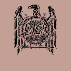 Свитшот хлопковый мужской Slayer логотип, цвет: пыльно-розовый — фото 2