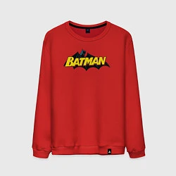 Свитшот хлопковый мужской Batman Logo, цвет: красный