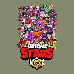 Свитшот хлопковый мужской BRAWL STARS ВСЕ БРАВЛЫ БРАВЛ СТАРС, цвет: авокадо — фото 2