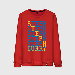 Свитшот хлопковый мужской Steph Curry, цвет: красный