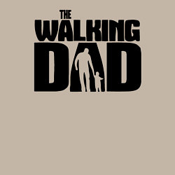 Свитшот хлопковый мужской The walking dad, цвет: миндальный — фото 2