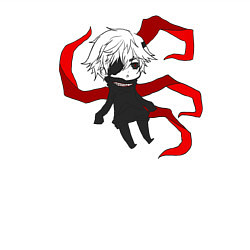 Свитшот хлопковый мужской Токийский гуль, цвет: белый — фото 2