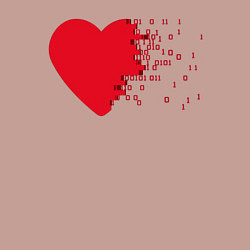 Свитшот хлопковый мужской Сердце, цвет: пыльно-розовый — фото 2