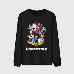 Свитшот хлопковый мужской UNDERTALE, цвет: черный
