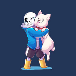 Свитшот хлопковый мужской UNDERTALE, цвет: тёмно-синий — фото 2