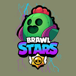 Свитшот хлопковый мужской Brawl Stars, цвет: авокадо — фото 2