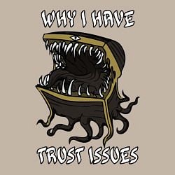 Свитшот хлопковый мужской Why I Have Trust Issues, цвет: миндальный — фото 2