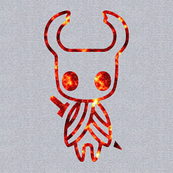 Свитшот хлопковый мужской Hollow Knight, цвет: меланж — фото 2