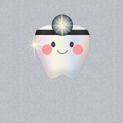 Свитшот хлопковый мужской Подарок стоматологу, цвет: меланж — фото 2