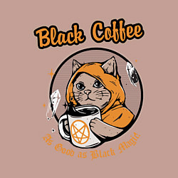 Свитшот хлопковый мужской Black Coffee Cat, цвет: пыльно-розовый — фото 2
