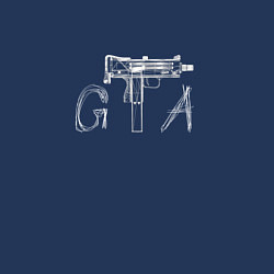 Свитшот хлопковый мужской GTA, цвет: тёмно-синий — фото 2