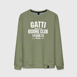 Свитшот хлопковый мужской Gatti Boxing Club, цвет: авокадо