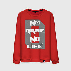 Свитшот хлопковый мужской No Game No Life Zero, цвет: красный