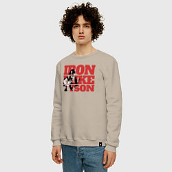 Свитшот хлопковый мужской Iron Mike, цвет: миндальный — фото 2