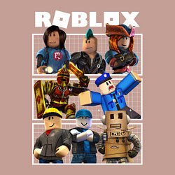 Свитшот хлопковый мужской ROBLOX, цвет: пыльно-розовый — фото 2