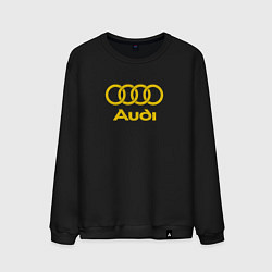 Свитшот хлопковый мужской Audi GOLD, цвет: черный