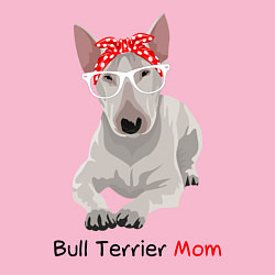 Свитшот хлопковый мужской Bull terrier Mom, цвет: светло-розовый — фото 2